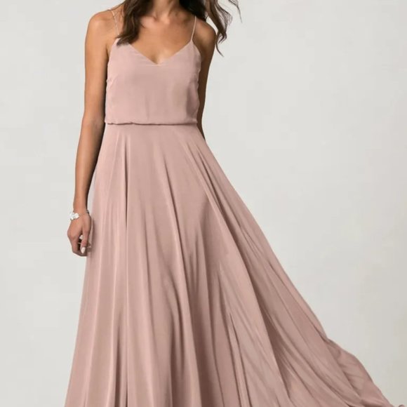 Jenny Yoo Dresses & Skirts - Reduced price! New Jenny Yoo bridesmaid w/tags-Inesse Chiffon Whpd Apricot sz 2